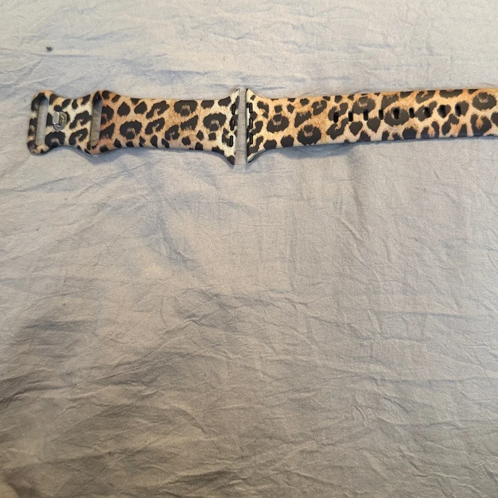 Leopard Print Apple Watch band plastic